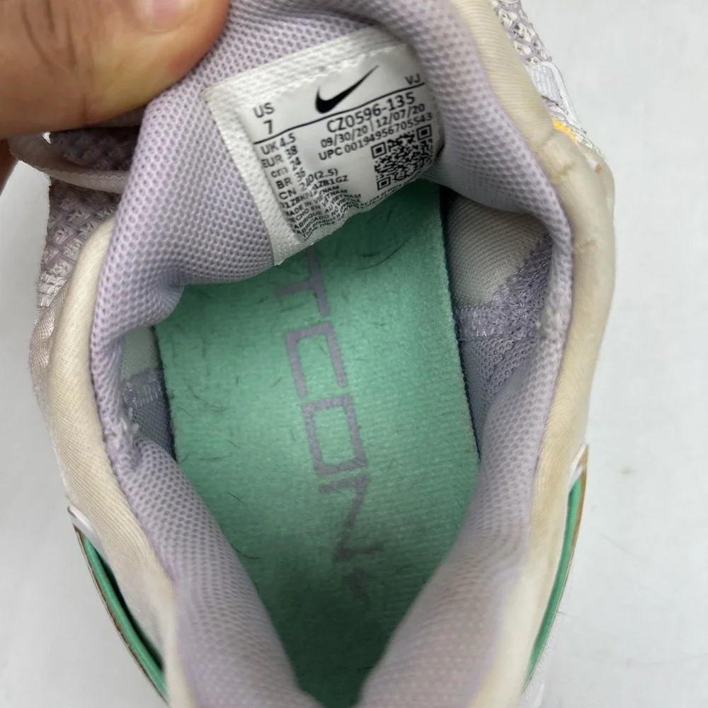 Nike Free Metcon 4 Womens‎ 7 Training Sneakers White Green Glow Athletic Running